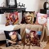 Anime Qin Shi Huang Pillow Case Square Pillow Bedroom Sofa Leisure Comfort Cushion Car Home Decoration