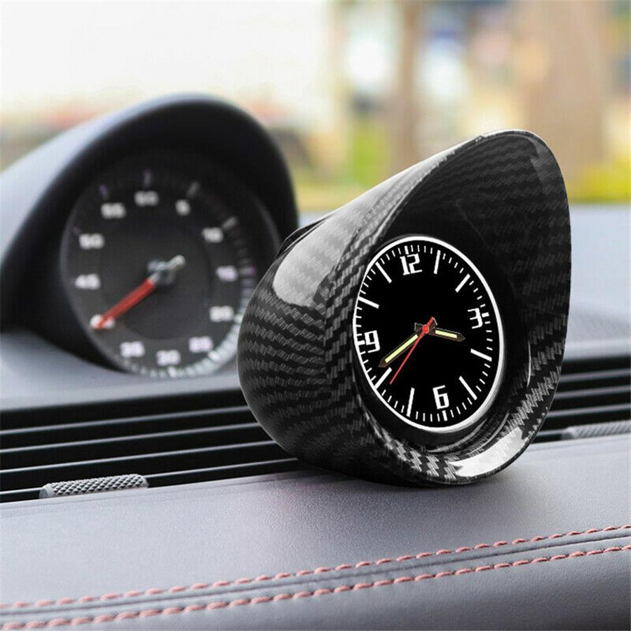 Carbon Fiber  Color Car Truck Interior Dashboard Clock Automotive Luminous Backlight