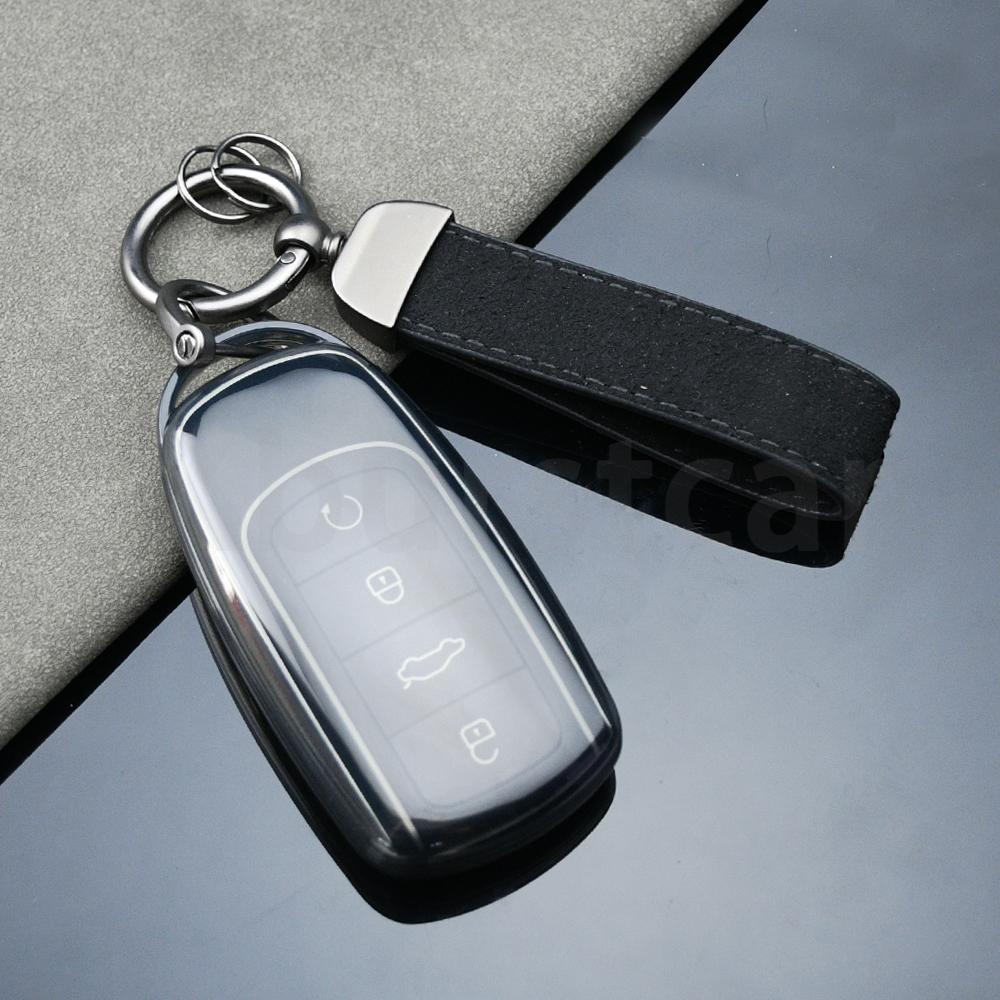 Transparent Tpu Car Smart Key Case Cover Shell Bag Protector For Chery Tiggo 8 Pro Tiggo 8Plus New 5 Plus 7Pro Accessories