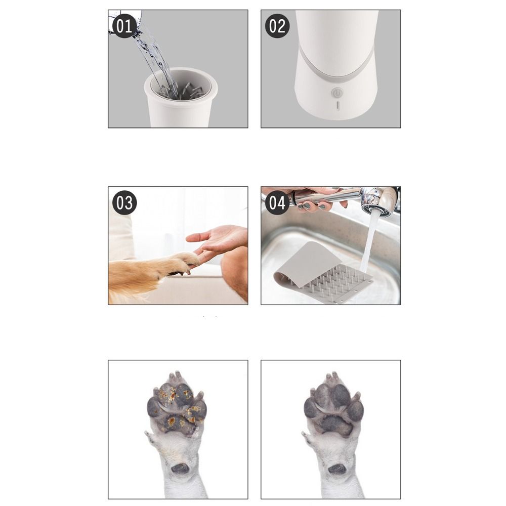 Electric Dog Paw Cleaner USB Charging Pet Feet Washer Pet Foot Wash Cup  Cat Dog Paw Cleaner