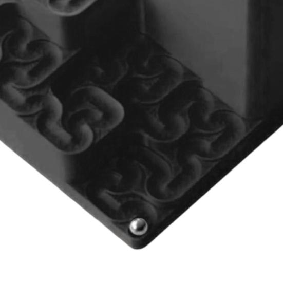 Pista de Bolinhas Curva de Hilbert Impressa em 3D Labirinto Fractal de Loop Infinito com Bolas de Aço Arte Cinética Matemática Fractal Brinquedo de Mesa