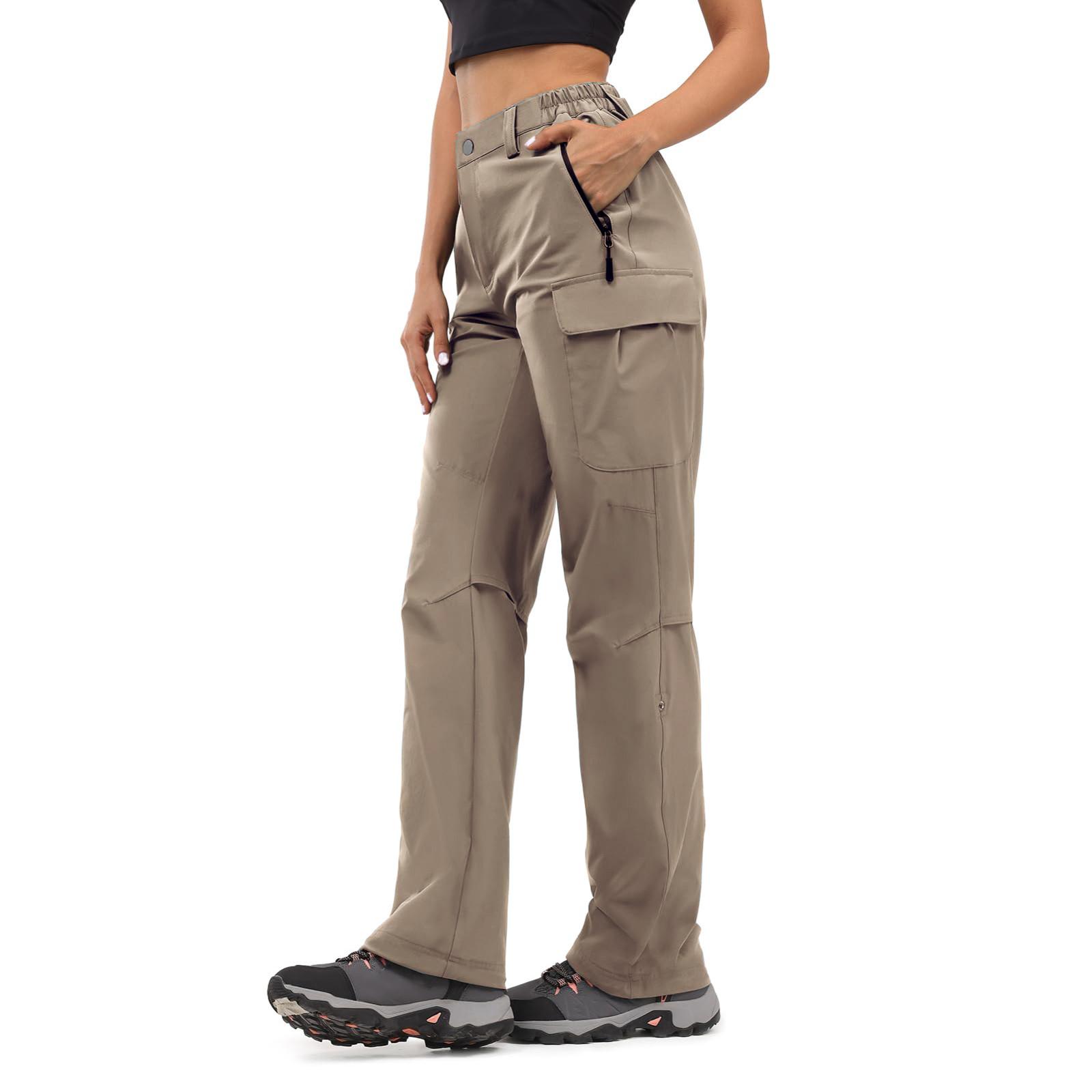 

Женские плиссированные брюки-карго для походов с карманами S хаки