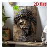 Vintage Jesus Crown of Thorns Metal Wall Art Relief Poster Religious Gift