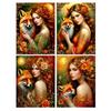 Diamond Painting New Collection Woman and Foxes Diy Full Rhinestone Embroidery Animals Flowers Mosaic Cross Stitch Kits Wall Decor