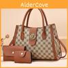 Stylish And Chic Three Piece Color Block Handbag Set For Women Ideal For Travel