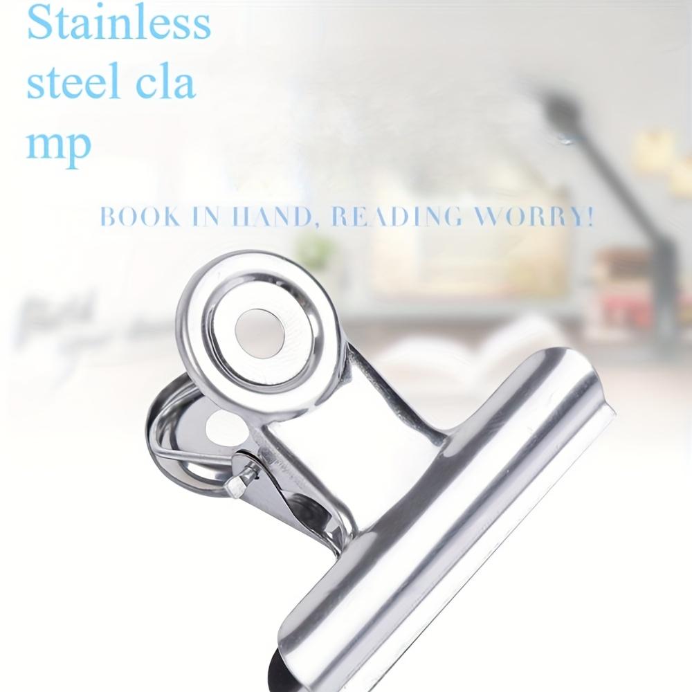 12 Pack Heavy Duty Stainless Steel Food Bag Sealing Clips - Reusable Multi-Purpose Clips for Kitchen, Office, School - Ideal Home Organiz