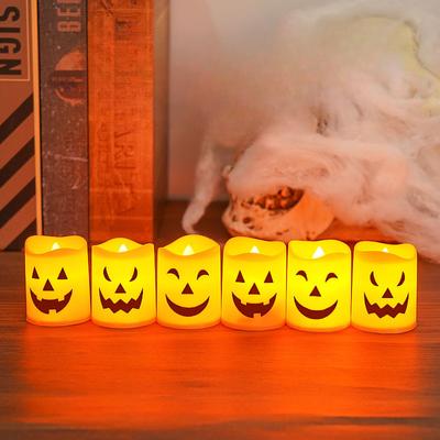 Candle Light Decoration Candlestick Atmosphere Light Terrifying Ghost Festival Pumpkin Lantern Table Ornament