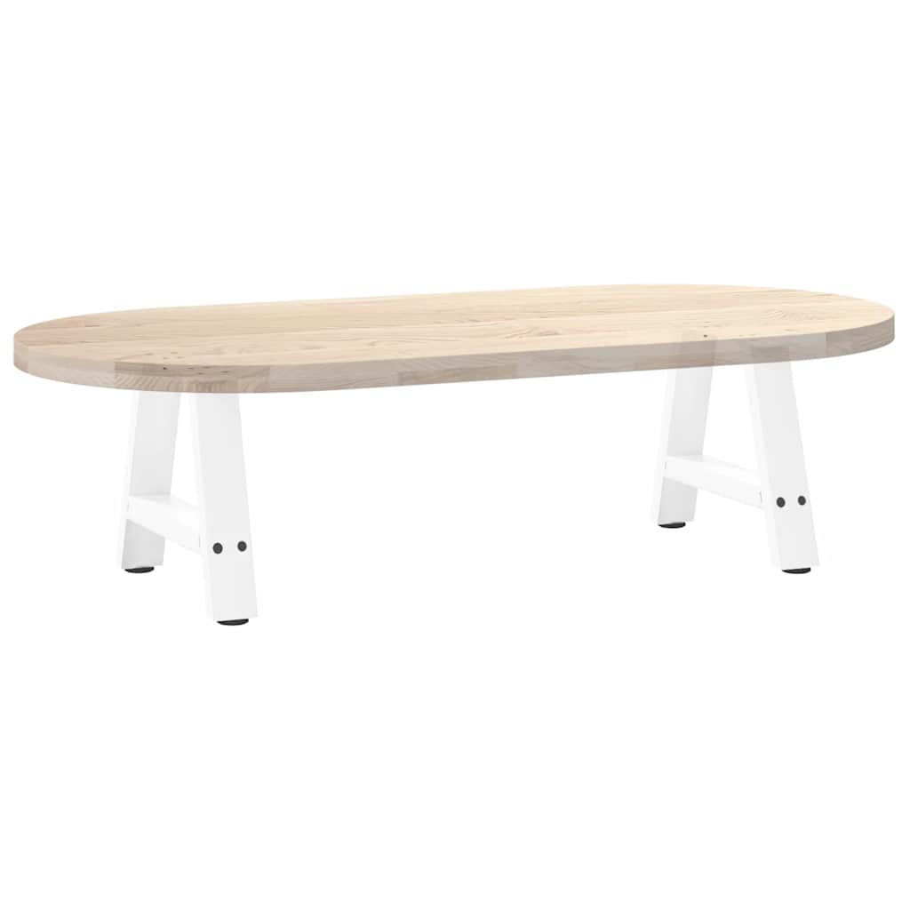Vidaxl Coffee Table Legs, 2 Pcs, White, 40X(30-31) Cm, Steel