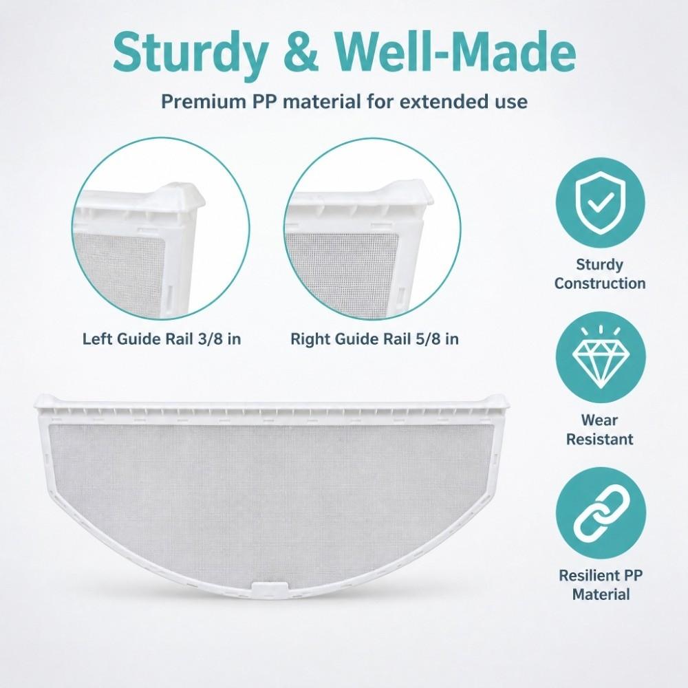 White Dryer Lint Filter for WP53-0918 Whirlpool Maytag Amana AP600963 Dryer Maintenance