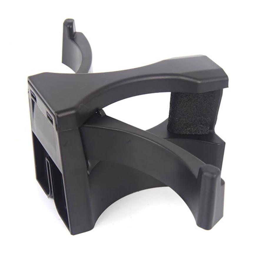 Wooeight 1Pc Black Car Center Console Insert Cup Bottle Drink Divider Holder For Toyota Tacoma 2005- Sequoia