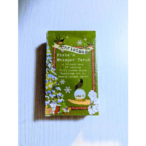 Christmas Pixies Whisper Tarot, 2nd Edition, 78 Card Deck, 12x7cm, Traditional Design, with Storage Box