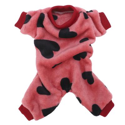 Dog Plush Jumpsuits Pet Cute Fashion Clothing Pajamas Suitable for Small Dog PuppyL
