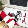 Custom NameTrail Blazers Logo Carpet, Indoor Rug, Chair Rug, Living Rooms, Doormat Made From Polyester Home Decor Birthday Christmas Gifts