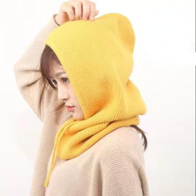Passamontagna Berretti Teschio Cappello Lavorato a Maglia Pullover da Donna Autunno Inverno Caldo Sciarpa da Collo Berretti Cappellini Cappellino da Donna Unisex Cuffia