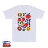 Tomato Graphic Tee Womens Cottagecore Garden Tomato Pattern Men's Cotton T-Shirt