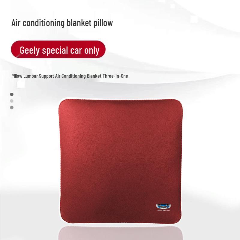 Compatible with Geely Xingyue, Xingrui, Emgrand S, Boyue, Vision X: Air-Conditioned Comforter, Pillow, and Lumbar Support Set.