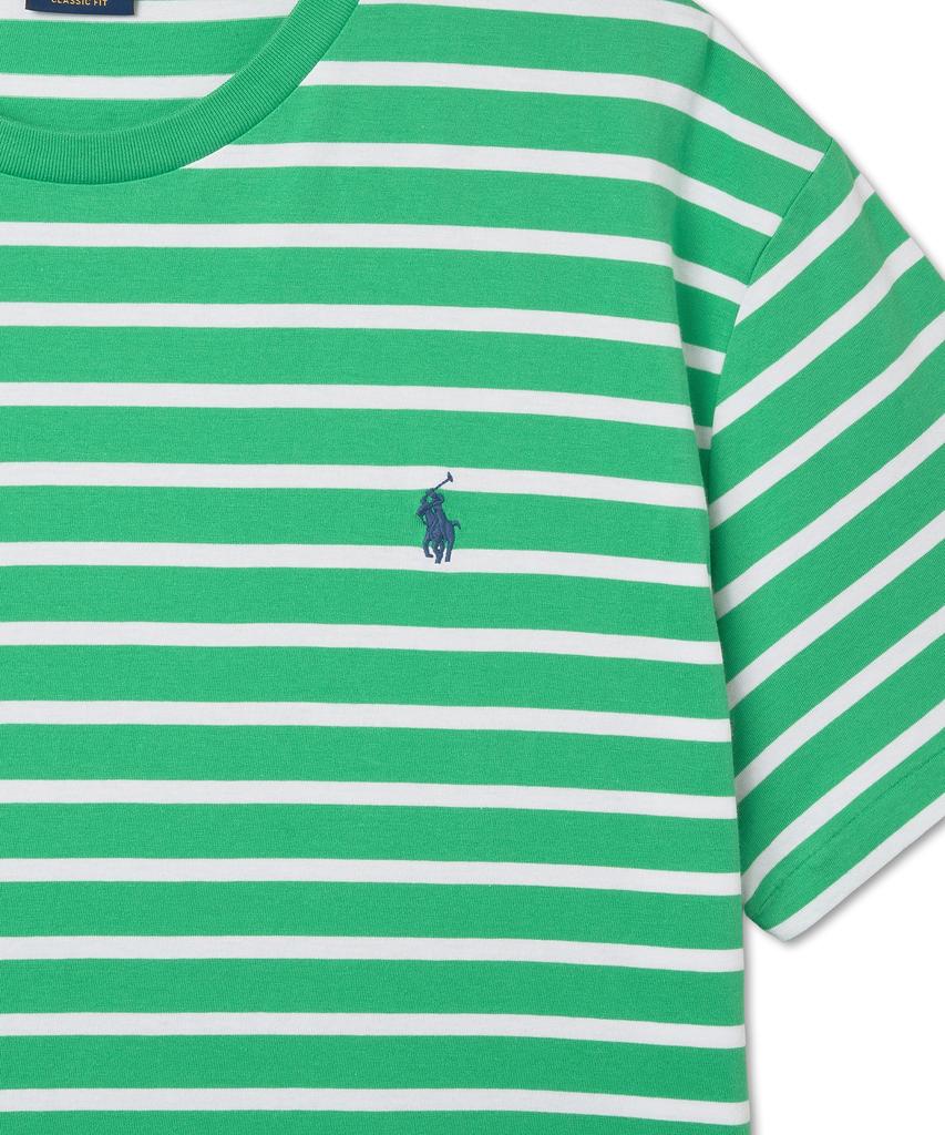 POLO RALPH LAUREN Classic Fit Striped Jersey T-Shirt - Green