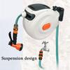 10/20m Automatic Rewind Hose Reel with 7 Pattern Hose Nozzle Water Hose Reel Slow Return System for Car Garden