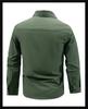 Men's Quick-Dry Mesh Underarm Long-Sleeve Tactical Shirt with Four Pockets