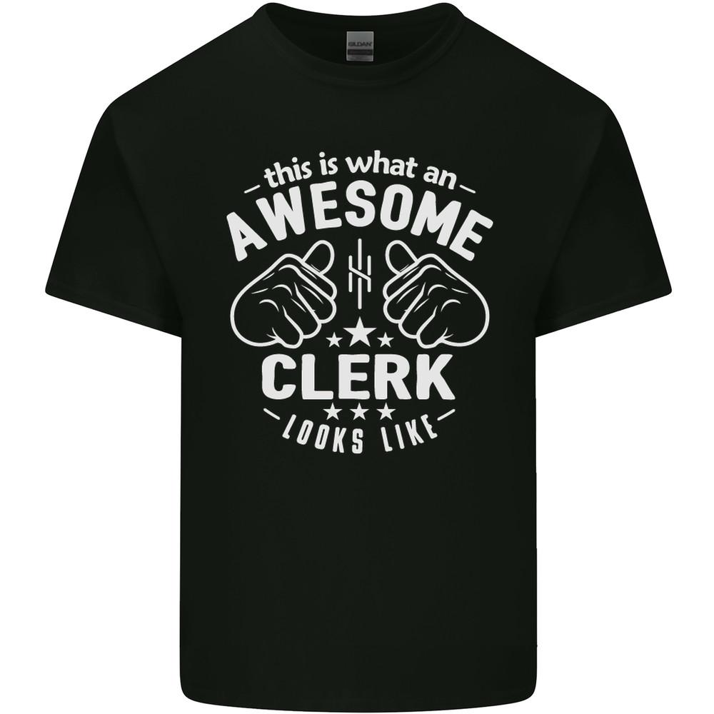 This Is What an Awesome Clerk Looks Like Mens Light Cotton T-Shirt