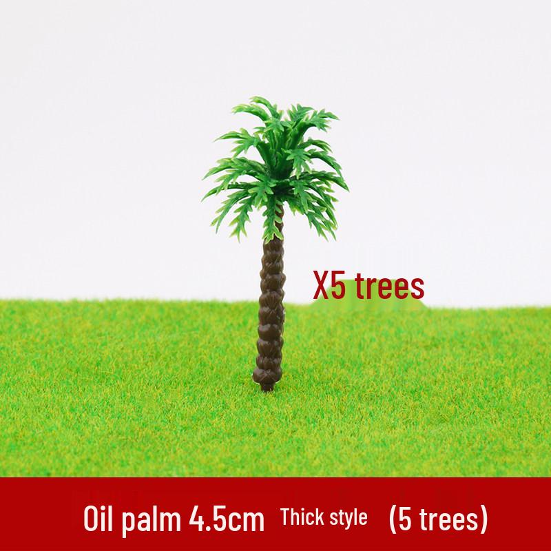 Micro-Landscape Sand Table Materials: Tropical Coconut and Palm Tree Models