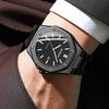 BINBOND Top Brand Business Men Quartz Watches Stainless Steel Calendar Waterproof Luxury Luminous Multifunctional Men Wristwatch