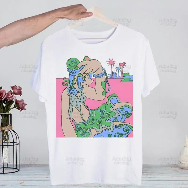 

Japanese Anime Jojo Bizarre Adventure Jotaro Star T Shirt Men Retro Tops Tees Harajuku Tshirt Streetwear Hip Hop Male T-shirts S