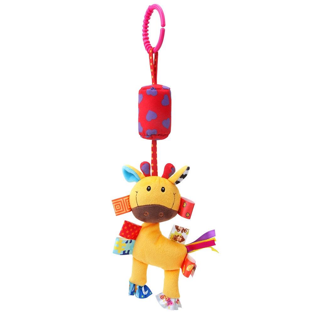 Baby Newborn Sensory Hanging Rattles Soft Early Learning Toys Kids Plush Stroller Infant Car Bed Crib With Teether For Toddlers