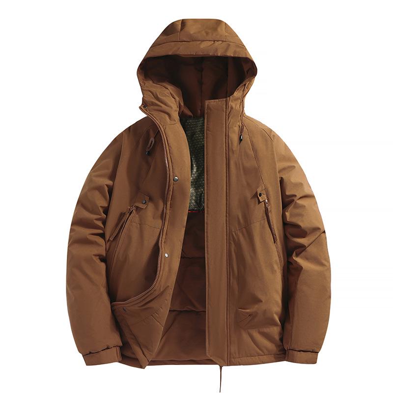 Unisex Windproof & Waterproof Cotton Jacket for Mountain, Autumn/Spring Style, Loose Fit