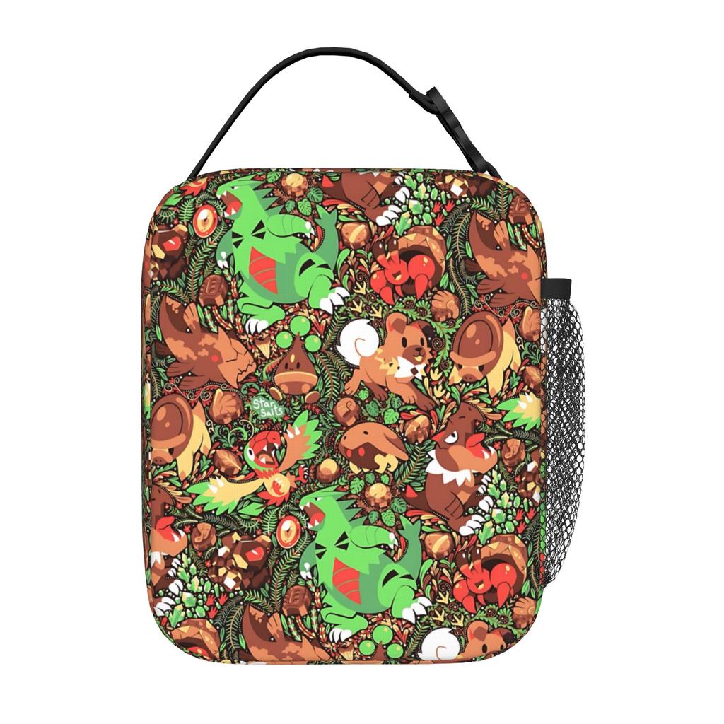 Cartoon Pokemon Theme Insulated Lunch Bag Ice Pack Rice Bag Bolsa Student Bento Lunch Handbag Insulation