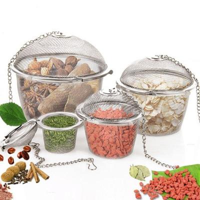 Leaf Spice Strainer Teakettle Herbal Infuser Mesh Filter Stainless Steel Tea Ball