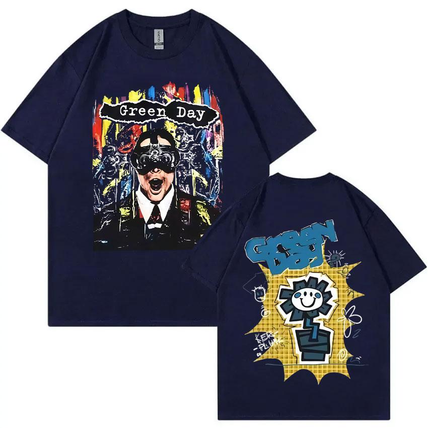 Limited Punk Rock Band Green Day T Shirt Men Women Clothing Hip Hop Gothic Popular Tshirts Men's Casual Cotton Vintage T-shirts