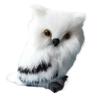 Furry Desktop Owl Ornaments Faux Fur Animal Ornaments Tree Decor for Home Wall Holiday Party Decorations