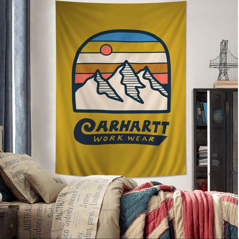 

CCarharttes LOGO DIY Wall Tapestry For Living Room Home Dorm Decor Wall Art Decor 74x94cm(29x37in)