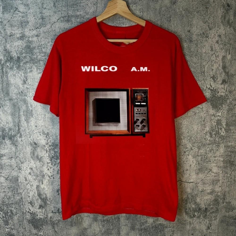 Wilco Band A.M Album Red Unisex Cotton T Shirt  HH946 Unisex T-Shirt L