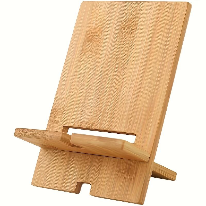 1pc/2pcs Wooden Desktop Phone Stand - Clamp Holder for All Smartphones, Ideal for Office Organization & Charging Station, Phone Holder for Desk
