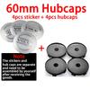 4 stuks 56/60mm Auto Wielnaafdopjes Naafdoppen Vervangend Embleem Sticker Voor Volvo RDESIGN XC60 XC90 V60 V40 XC40 V50 S60 V70 C70