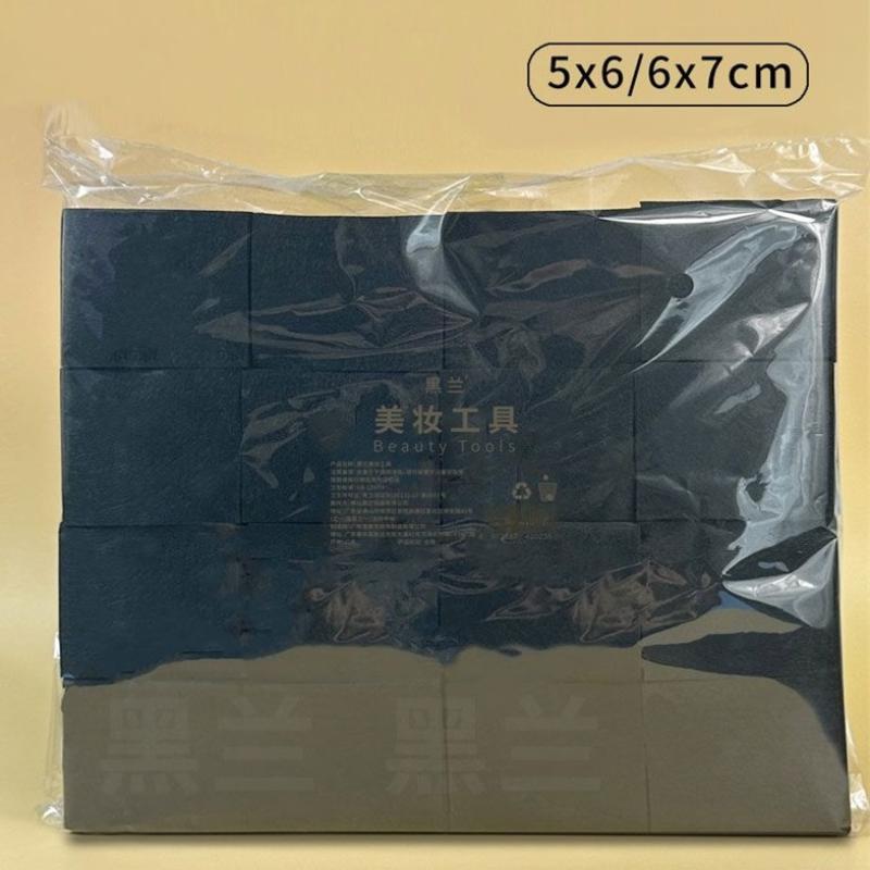 Bamboo Charcoal Wet Compress Cotton Pads 200Pcs Disposable Black Makeup Remover Pads Facial Skin Wipe Cleaning Cotton Pads