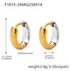 Nivora 18K Gold Plated Polished Smooth Women Hoop Earrings High Quality Stainless Steel Hypoallergenic Earring For Women Jewelry