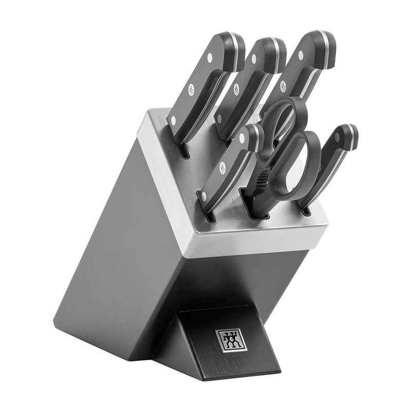 Henkel Zwilling GOURMET Self-Sharpening Knife Block Black 7P (Tax Included)