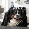 Bernese Mountain Dog Home Customize Your Name Blankets Soft Cozy Lightweight All Season Multiuse Blanket For Couch Office Bed Living Room Picnic
