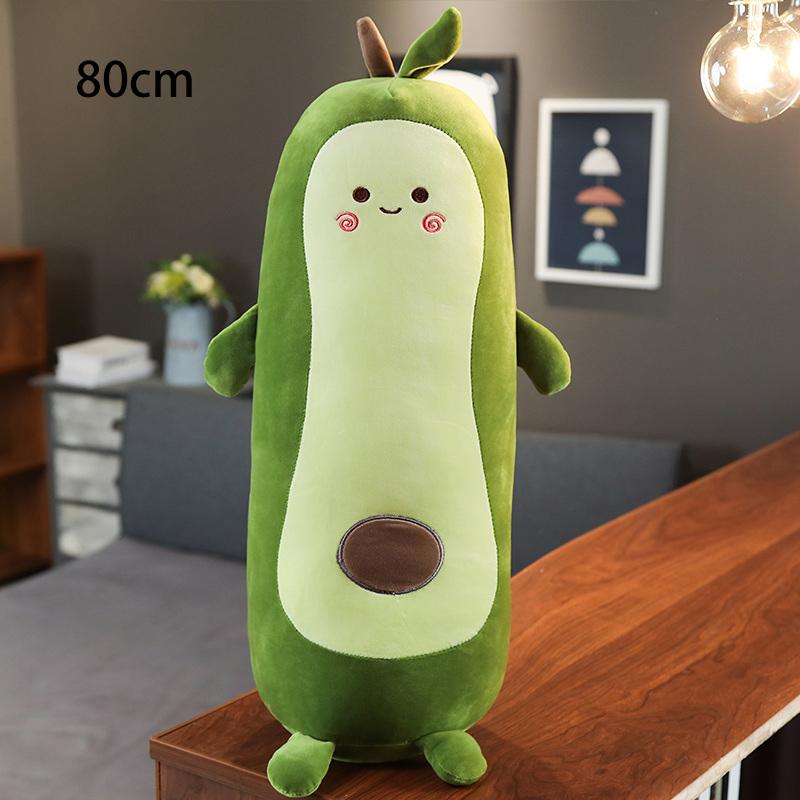 53~115cm NEW Happy Squishy Stuffed Avocado Doll Soft Green Fruit Plant Plush Toy Boys Girls Snuggle Buddy Xmas Gift