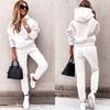 Autumn and Winter Long Sleeved Sports and Leisure Hoodie Set, Two-piece Set
