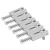6pcs Metal Roller Bridge Saddles Roller Bridge Guitar Repair Parts Guitar Saddles  Electric Guitar