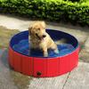 Foldable Pet Pool Large PVC Dog Bath Tub with Drain Valve Non-Slip Base Children Sandbox Pool for Outdoor Beach Use