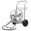 Water Hose Reel Cart, 6096/9144 Cm High-Pressure Garden Hose Cart, Hoses Reel Carts with Two Wheels, Handle & Heavy-Duty Mesh Storage Basket,