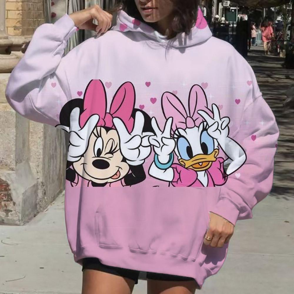 Disney Mickey Mouse Hoodie Fashion Women Kawaii Aesthetic Hoodie Couple Autumn Hoodie Sweatshirt