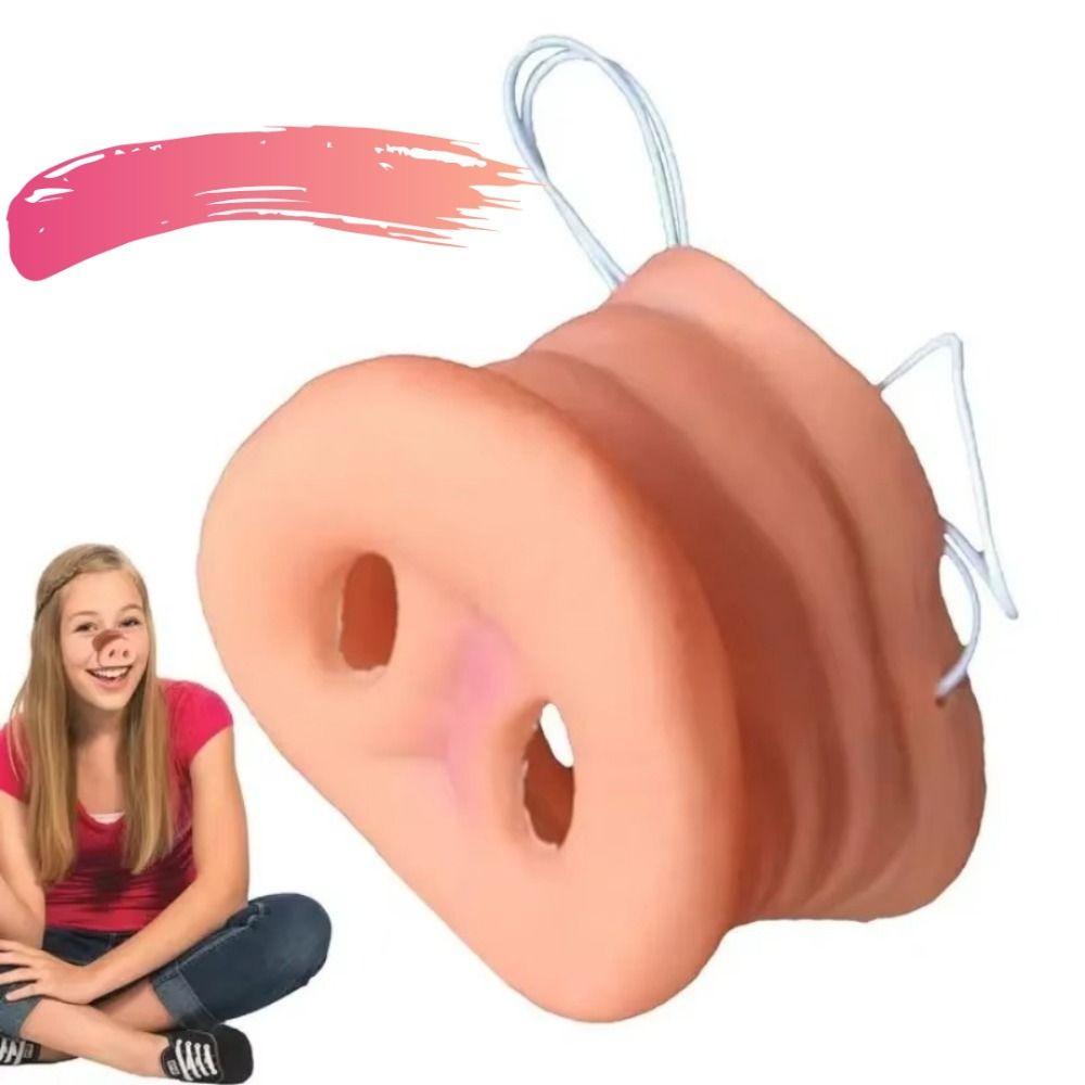 

Adult Masquerade Latex Pig Snout Mask Halloween Party Cosplay Props Funny Fake Pig Nose Gifts Kids 1PCS