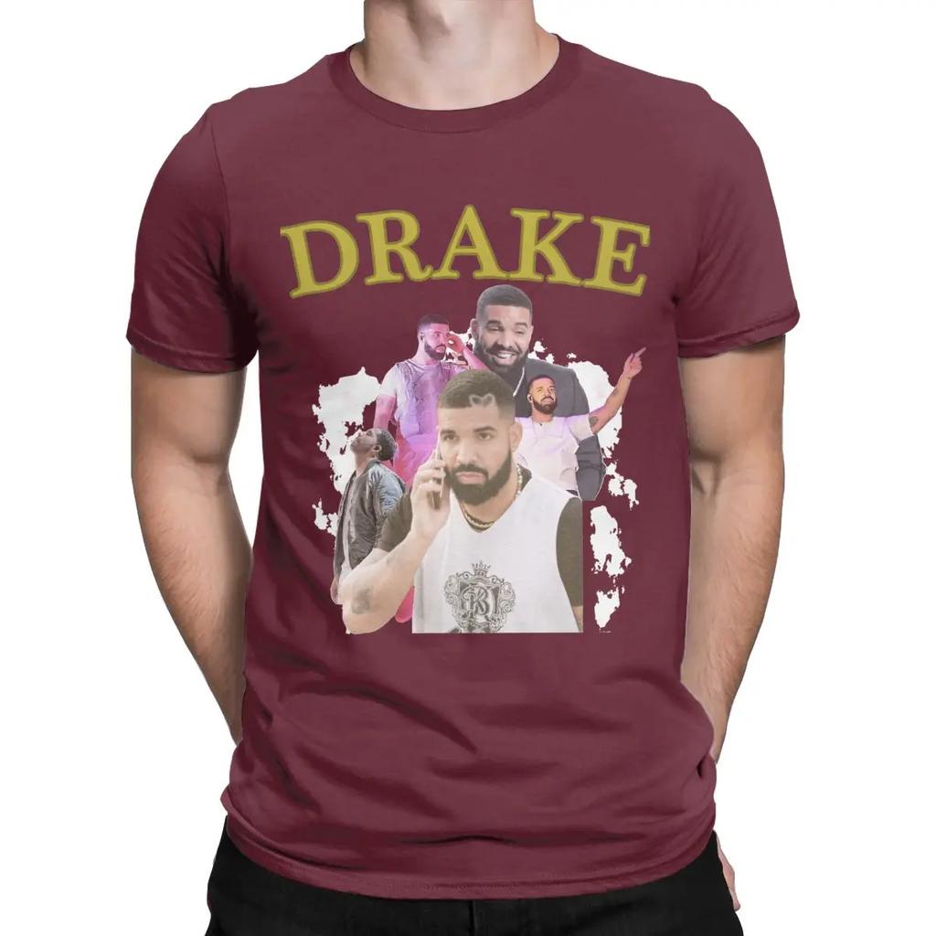 Men's T-Shirt Drizzy Drake Retro Graphic Leisure Cotton Tee Shirt Short Sleeve T Shirt Round Collar Clothing Summer