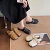 Neue gewebte Hohlschuhe weiche Sohle bequem mit Rock Tasche Kopf Halbschuh
